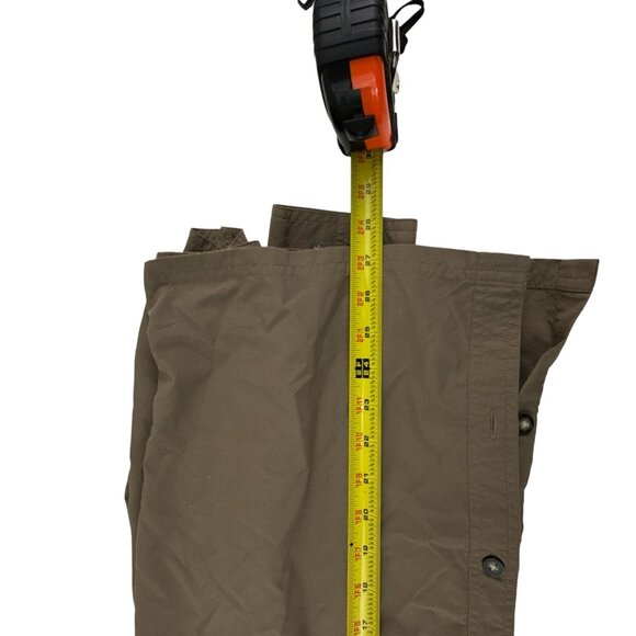 REI Mens XL Nylon Button Down Shirt Gray Long Sleeve Hiking Outdoor Travel - Picture 7 of 8